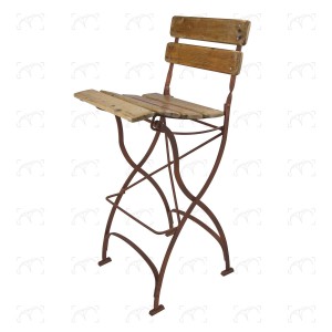 Sgabello Bistrot legno/ferro